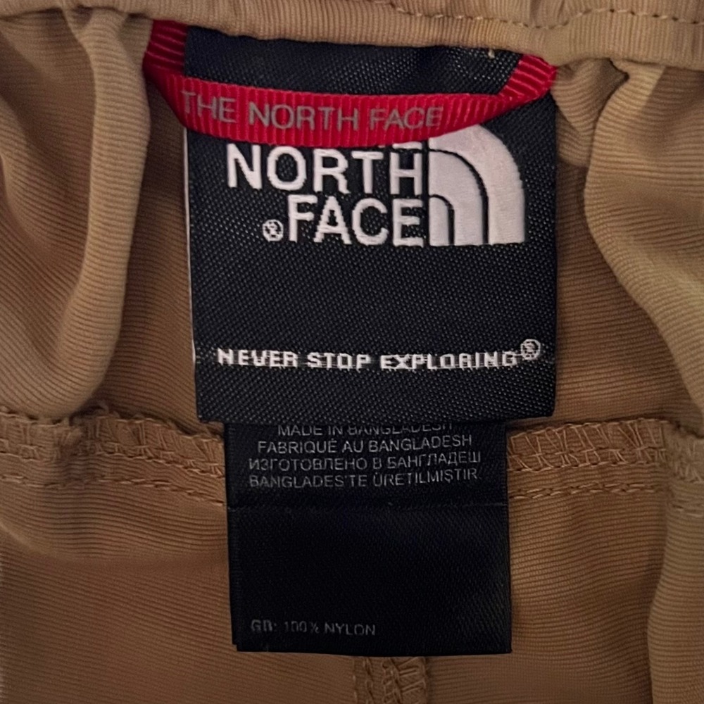 The North Face Mens L Short Tan Nylon Convertible Zip Off Cargo Hiking Pants - Picture 8 of 16